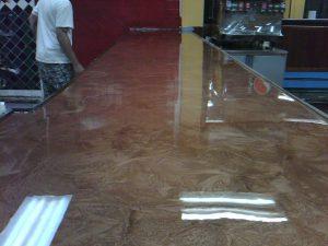 polished epoxy flooring