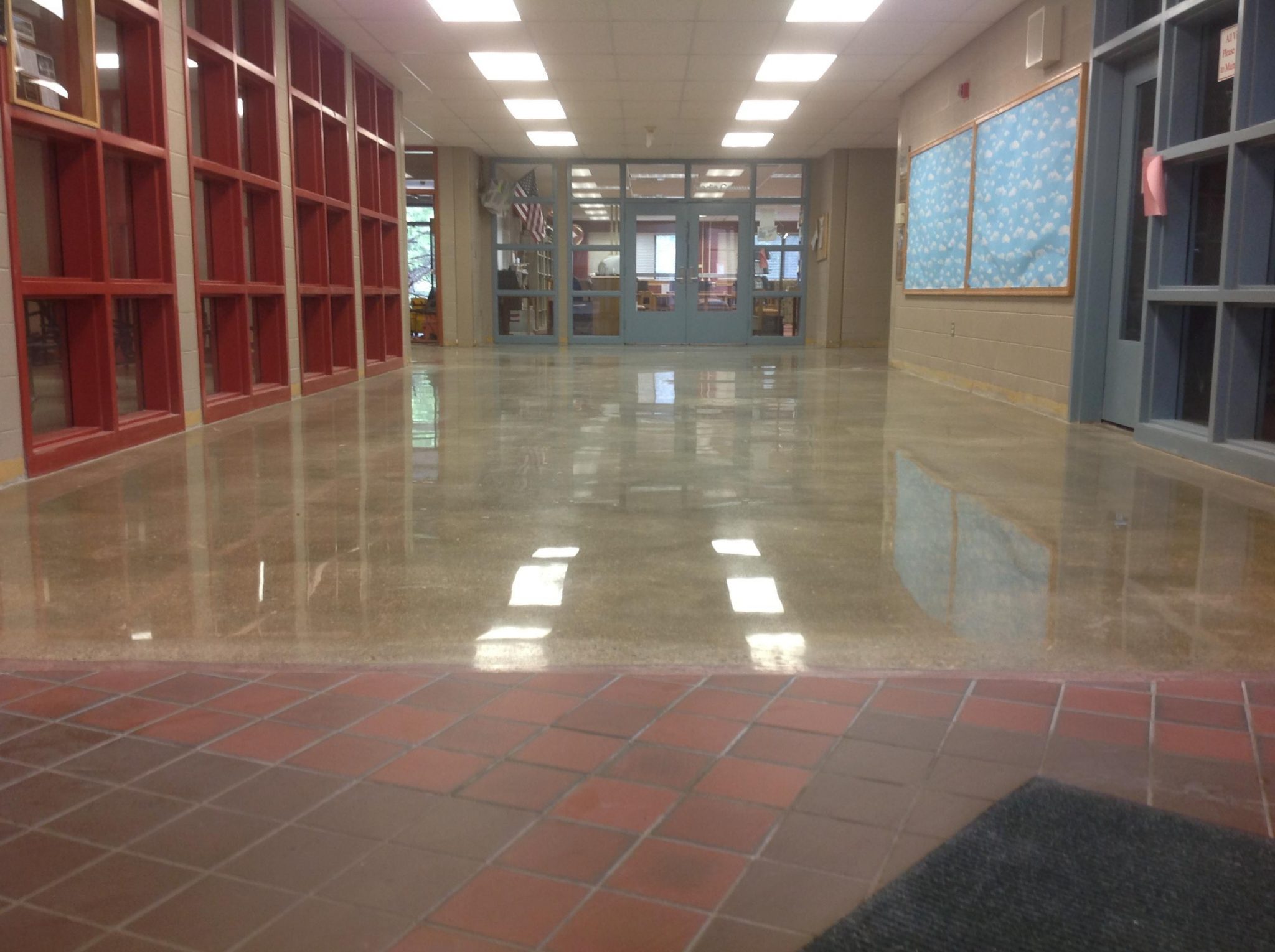 polished concrete after